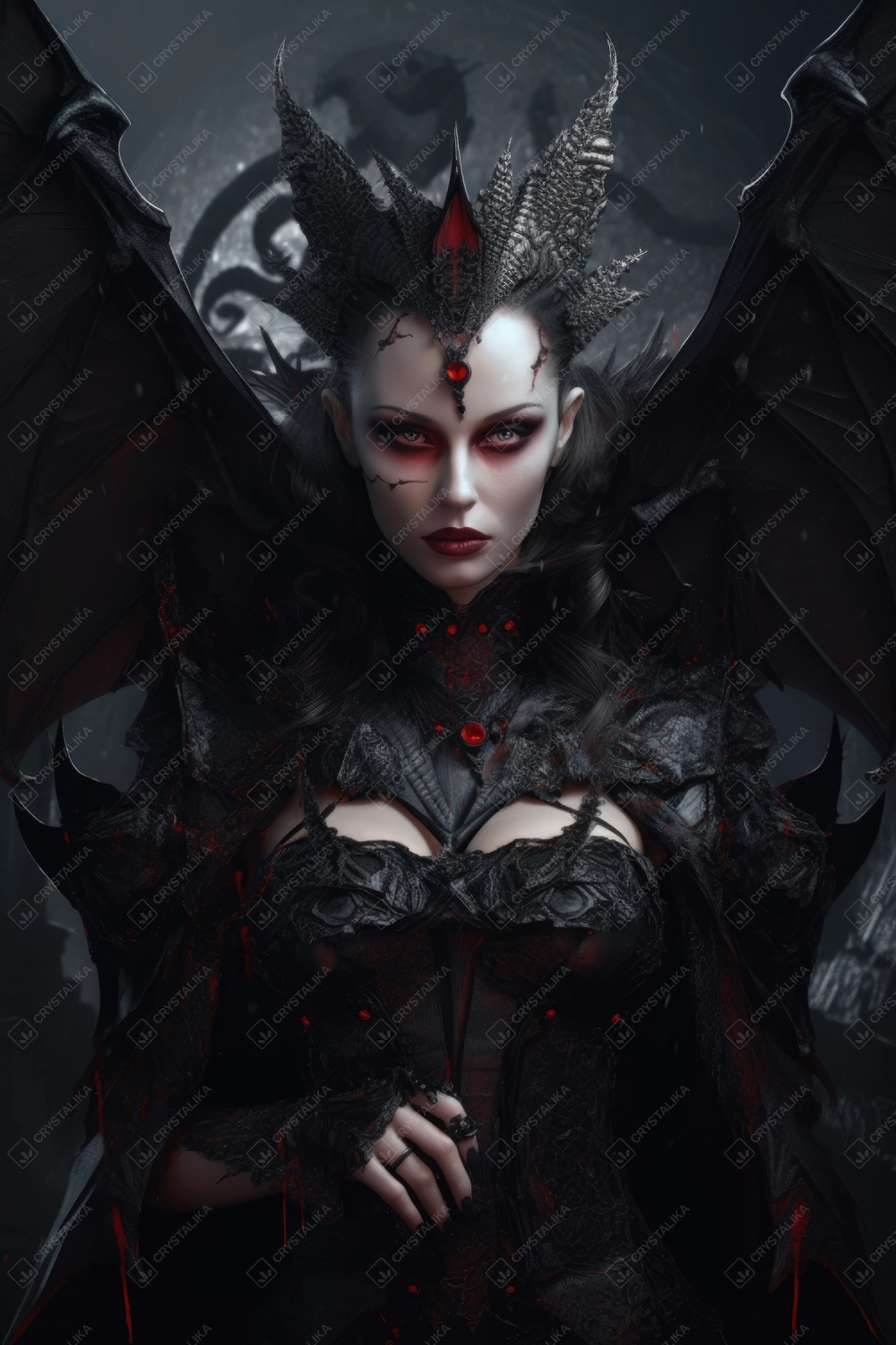 Beautiful gothic vampire duchess