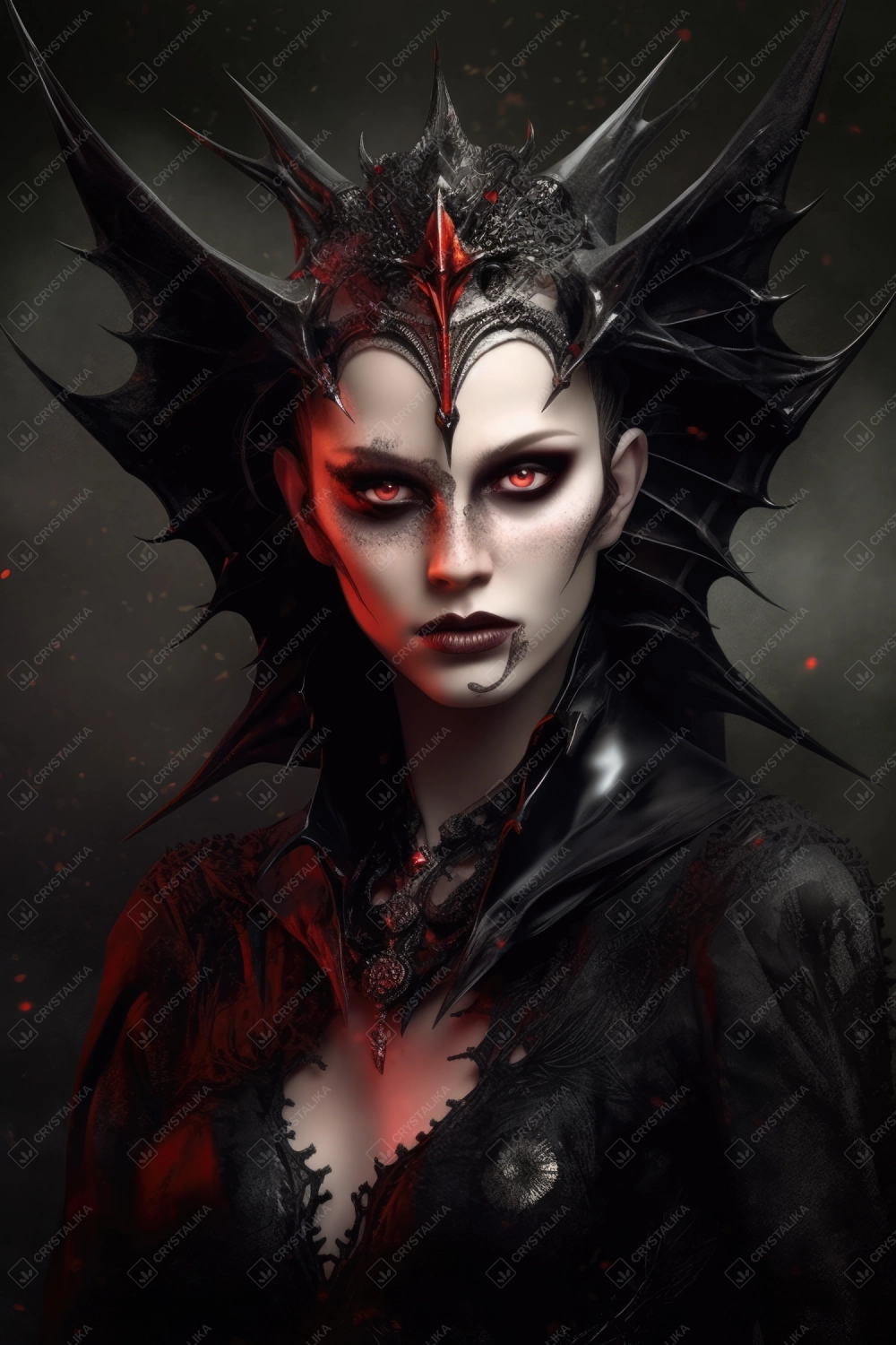 Beautiful gothic vampire duchess