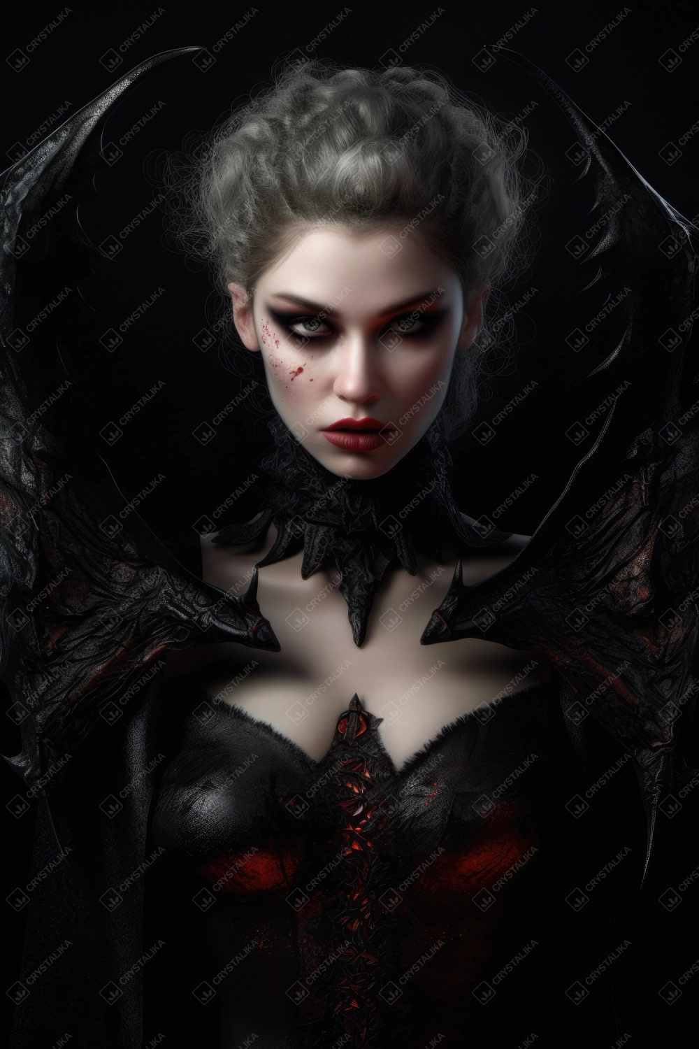 Beautiful gothic vampire duchess