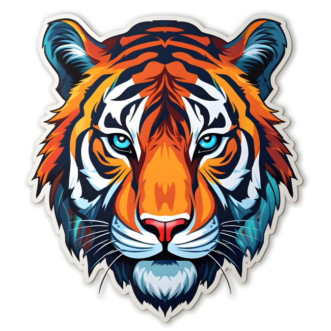 Fierce Harmony in Tiger Die-Cut Sticker