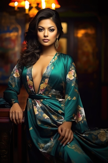 Professional photoshoot of a beautiful Latina model
