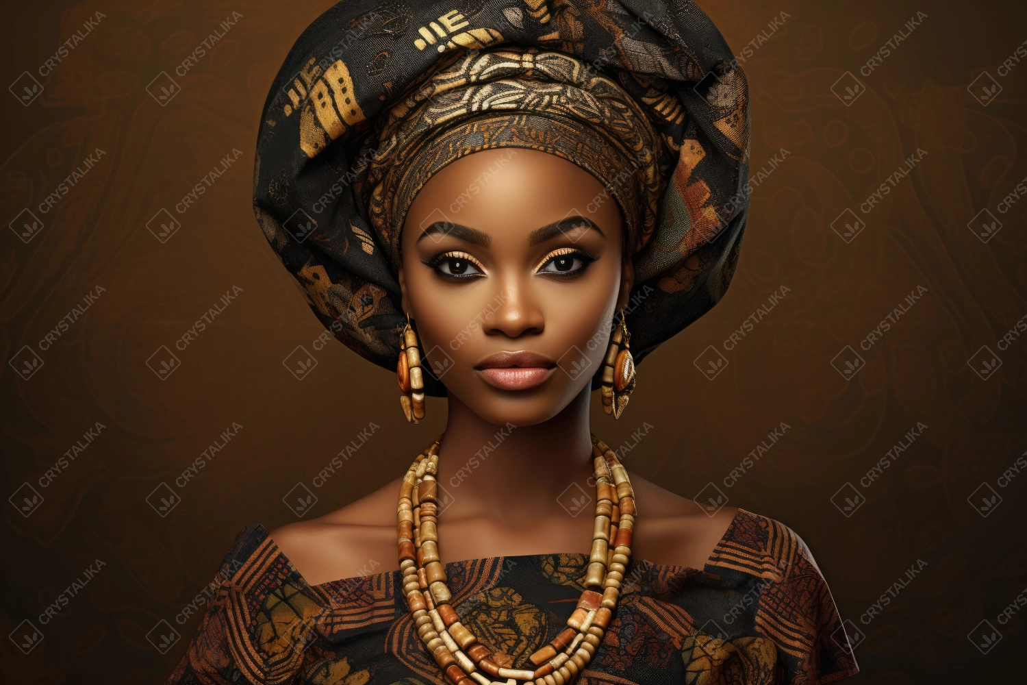 Professional portrait of an African queen