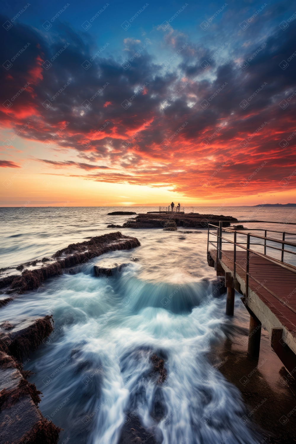 Beautiful sunset on the beach