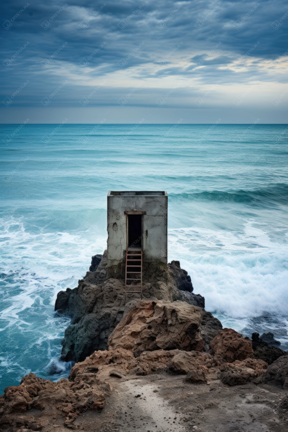 The fort on the rocky shore