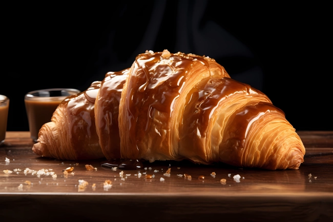 Croissant: A buttery, flaky pastry