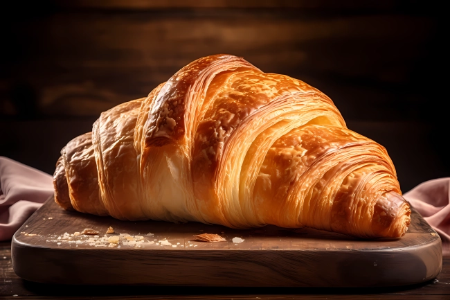 Croissant: A buttery, flaky pastry