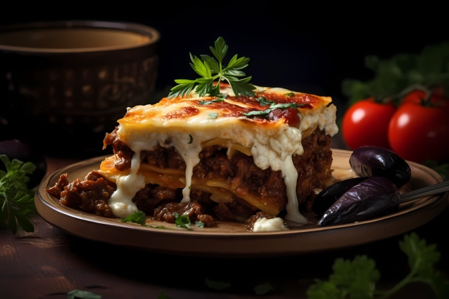 Moussaka: traditional Greek meal