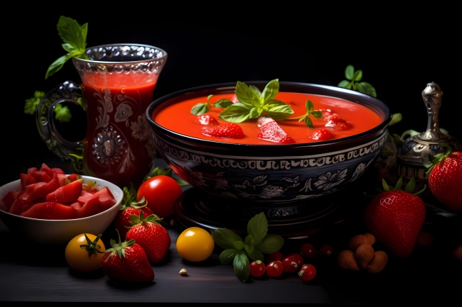 Gazpacho - Spanish traditional tomato soup