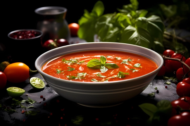 Gazpacho - Spanish traditional tomato soup