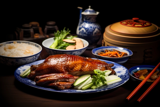 Peking duck - traditional Chinese meal