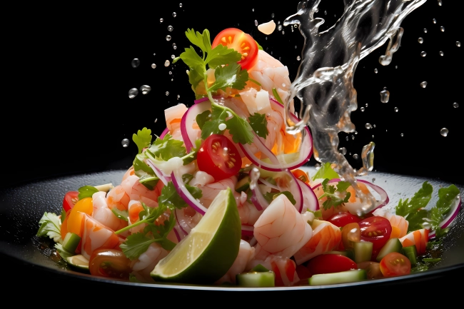 Ceviche - traditional Peruvian meal