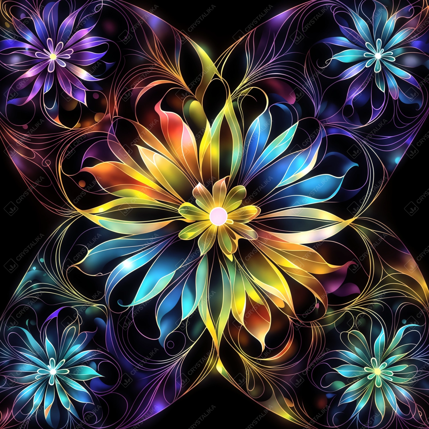 Abstract Flower Design