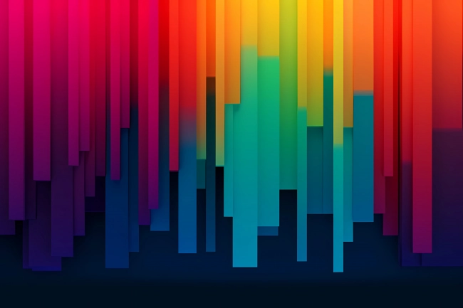 Colorful abstract background shapes