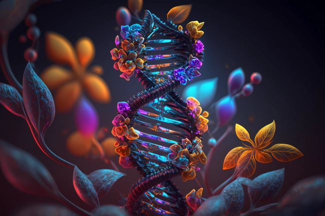 Abstract concept of genetic engineering