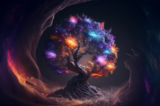 The space tree of all life and existence