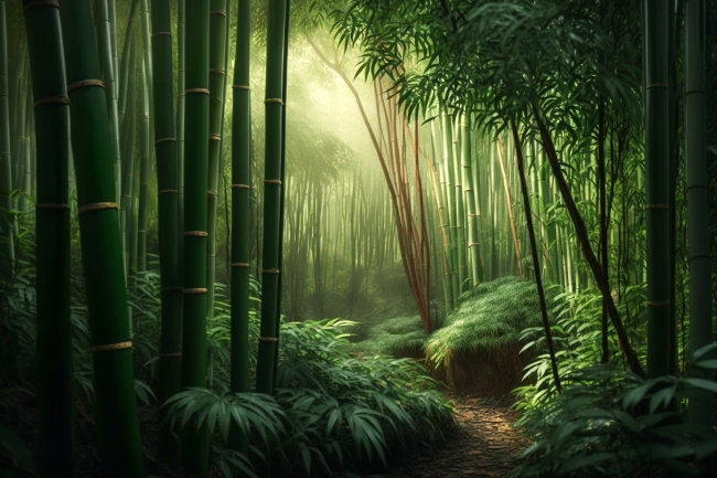 Asian bamboo forest