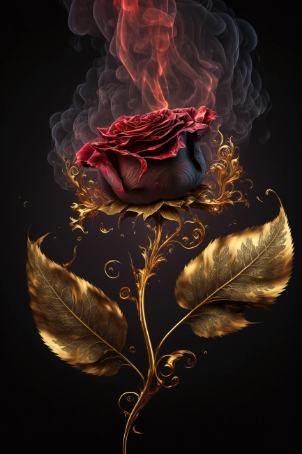 Beautiful golden rose