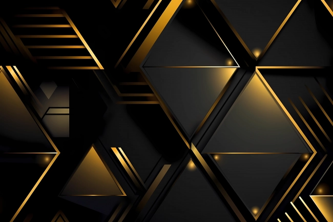 Amazing black and gold geometry wallpaper