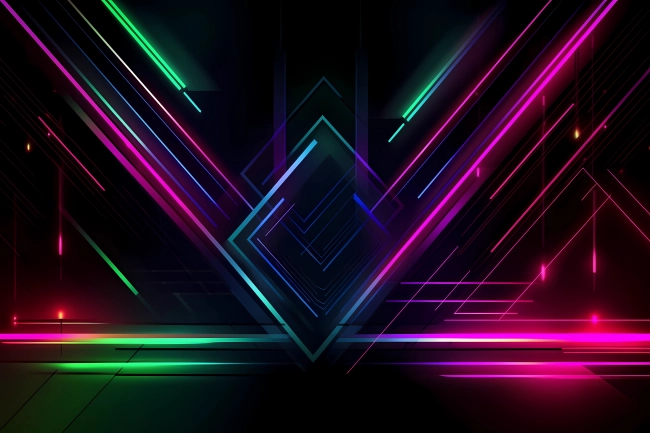 Amazing technical neon wallpaper