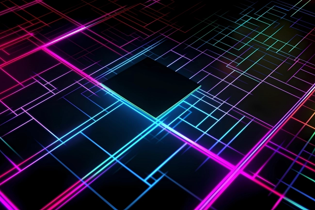 Amazing technical neon wallpaper