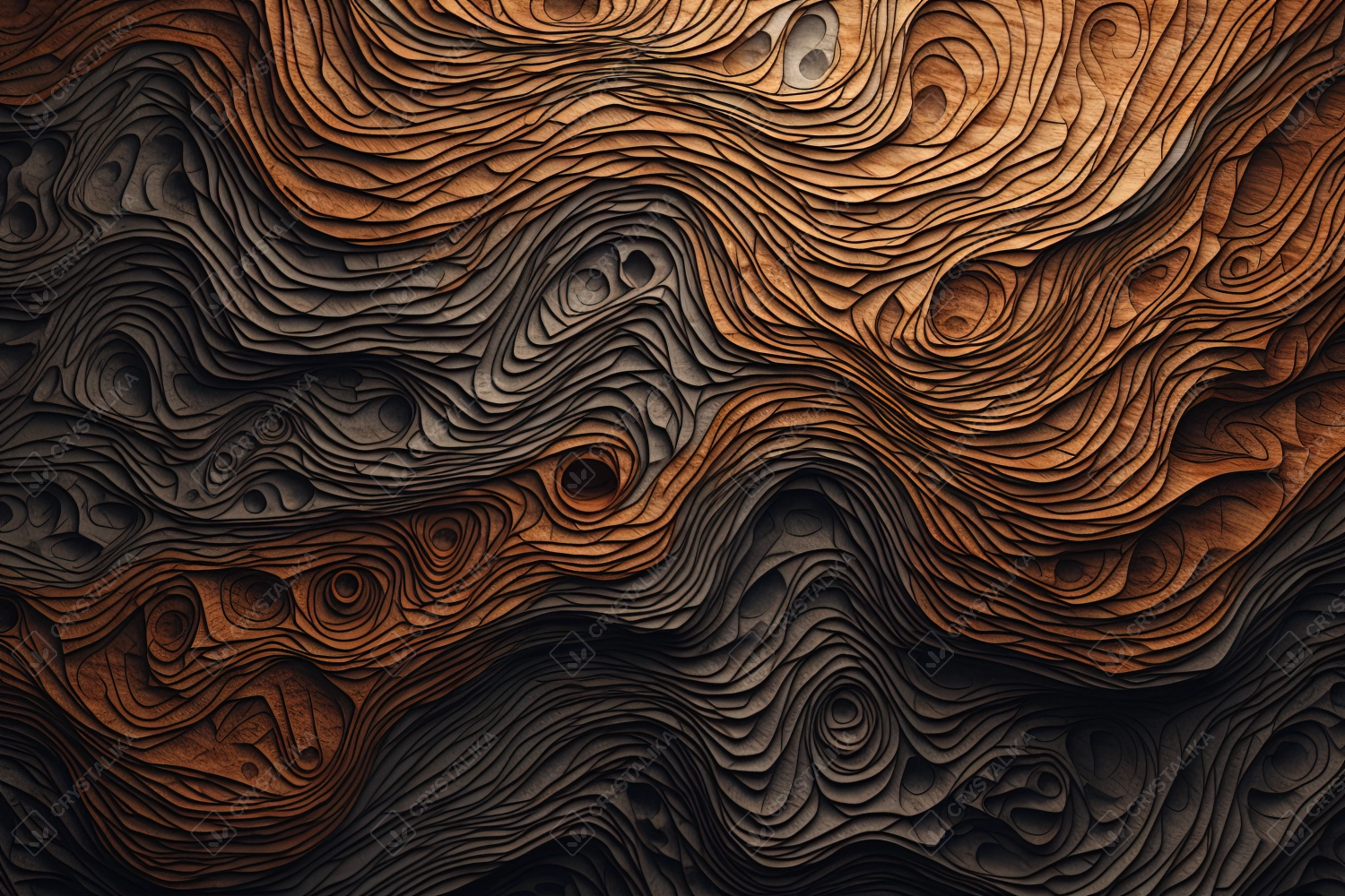 Crazy wood texture