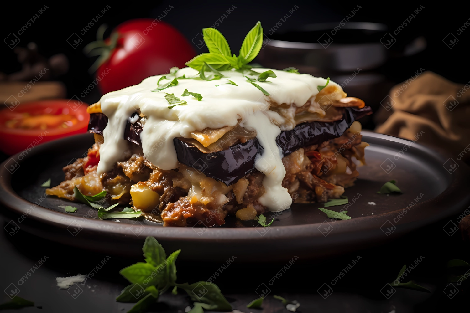 Moussaka: traditional Greek meal