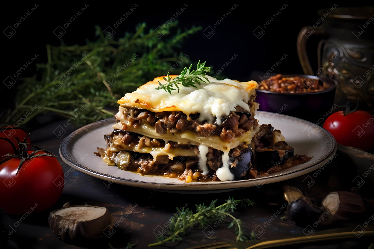 Moussaka: traditional Greek meal