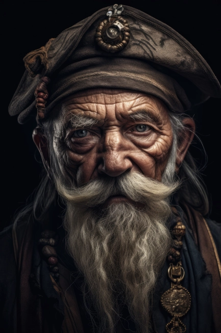 Portrait of an old sailor