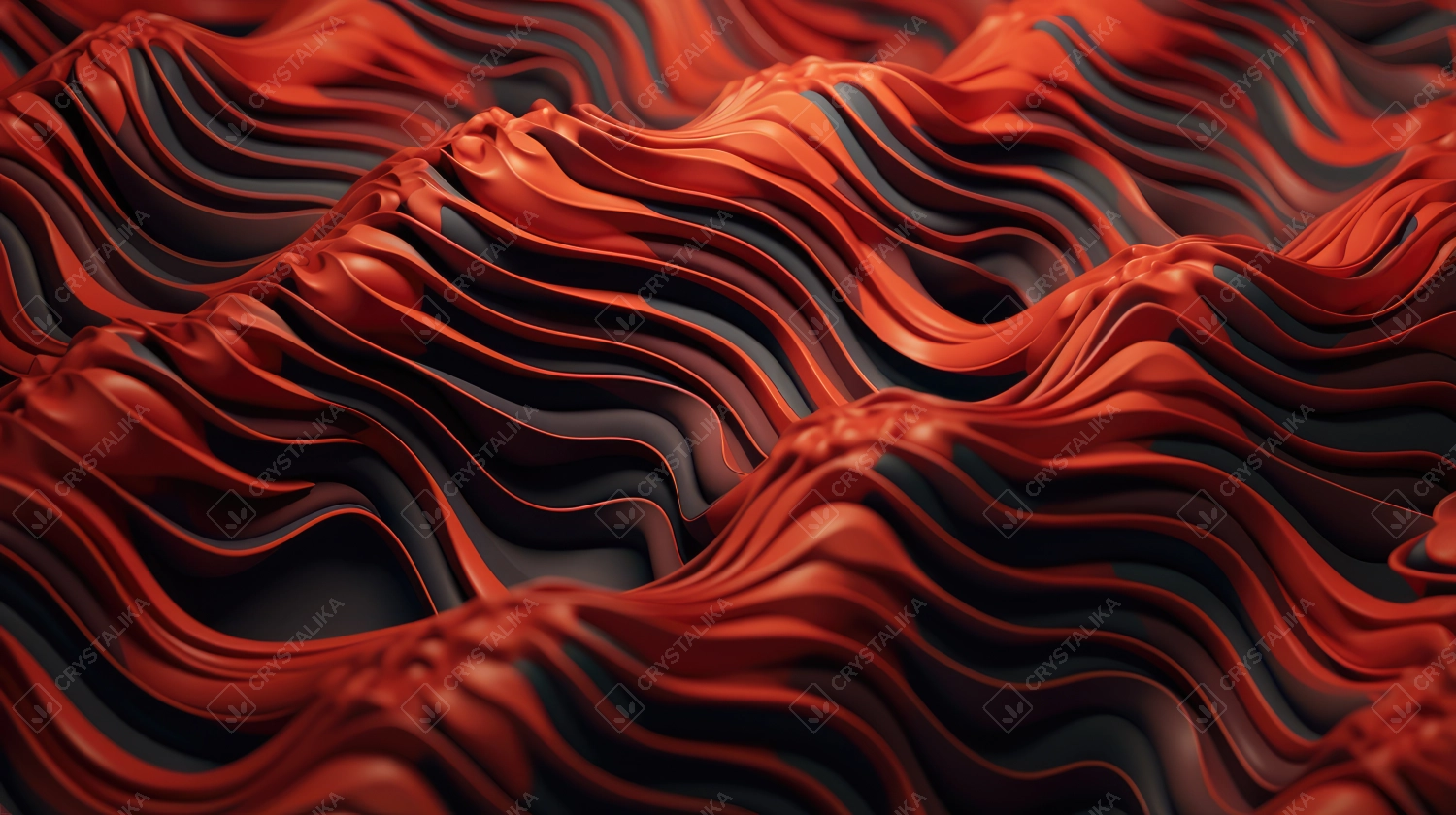 3D Abstract Background With Waves