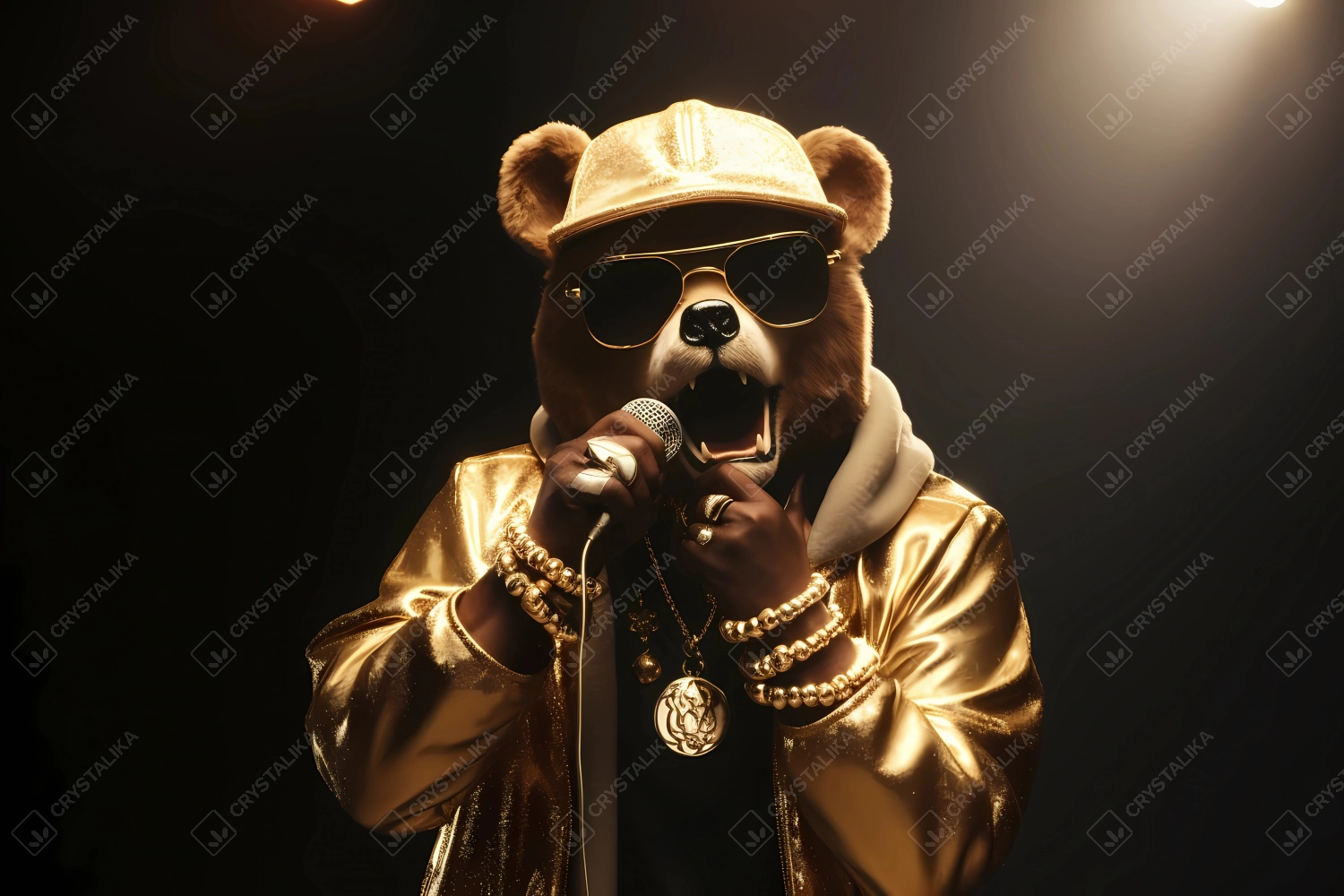 Bear gangsta rapping