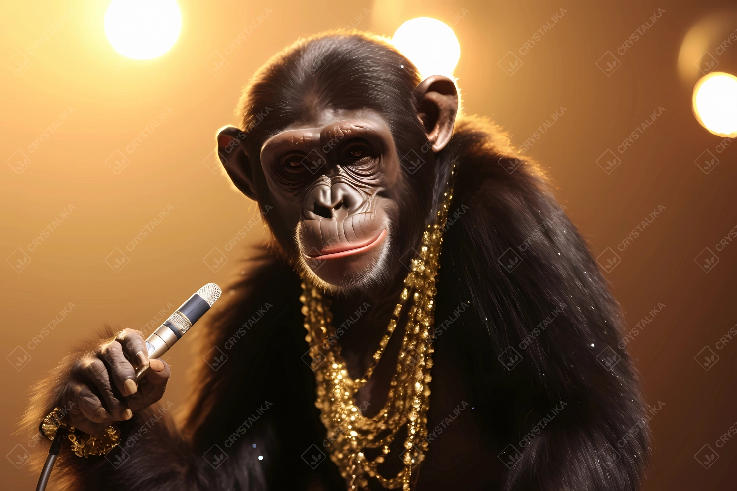 Chimpanzee gangsta rapping