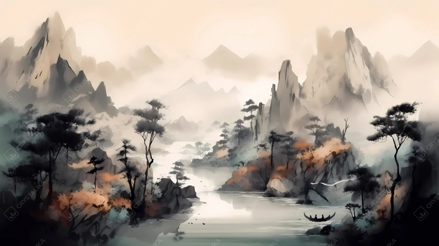 Traditional Chinese landscape painting