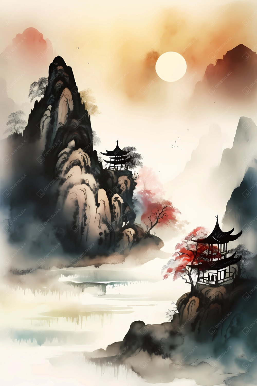 Traditional Chinese landscape painting