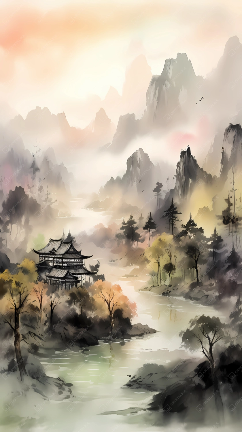 Traditional Chinese landscape painting