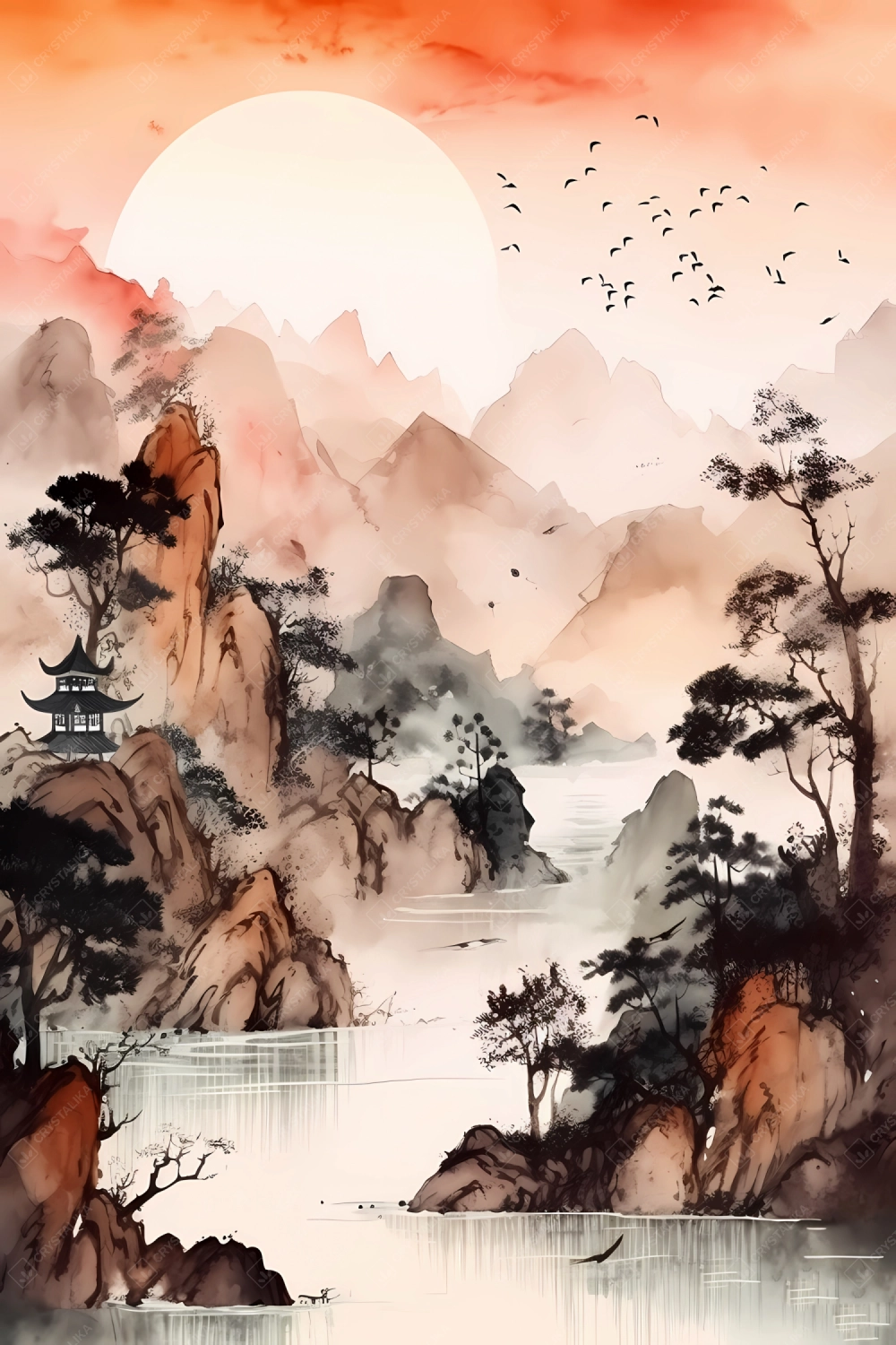 Traditional Chinese landscape painting