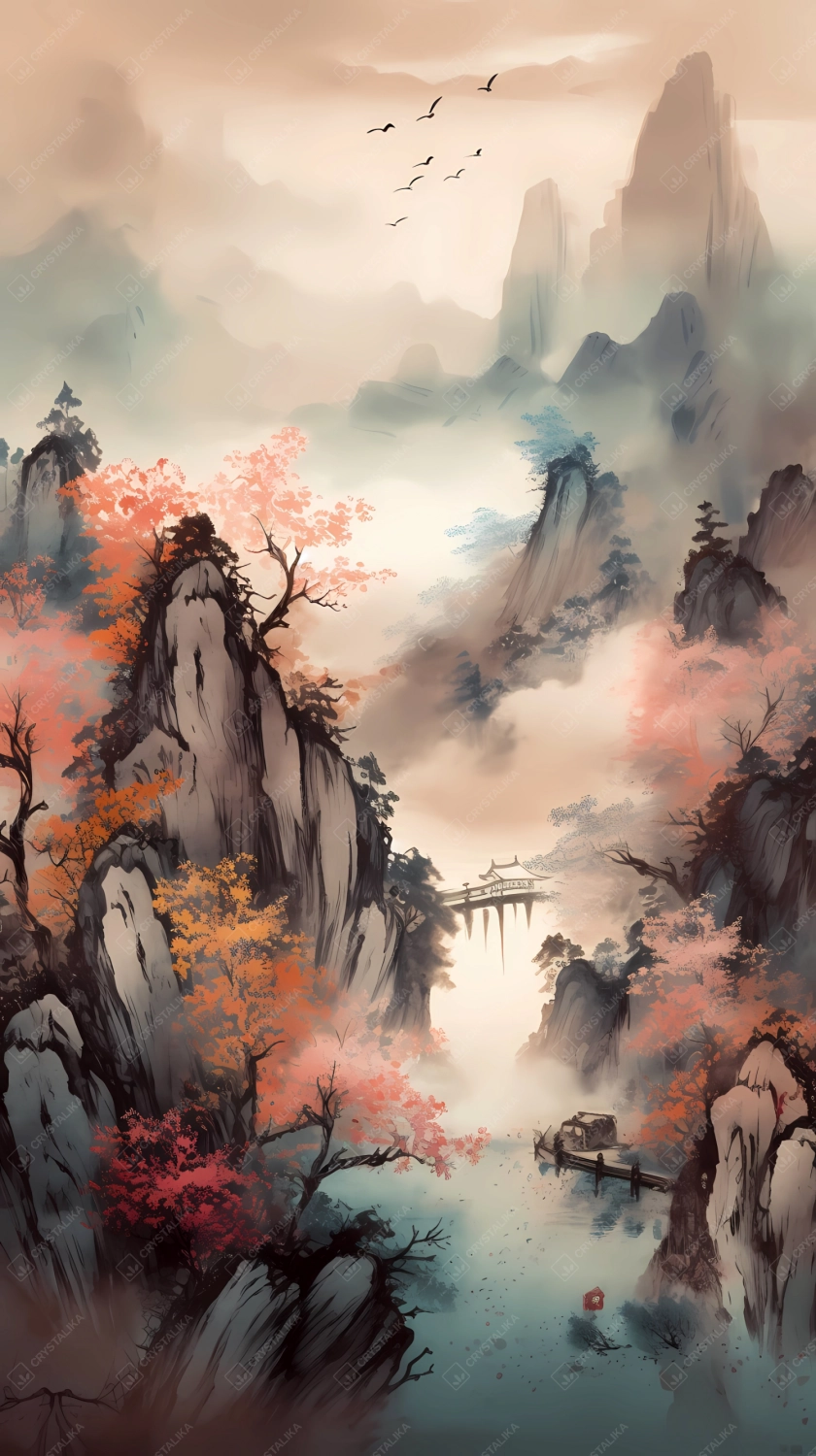 Traditional Chinese landscape painting