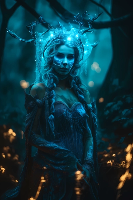 Blue mage the forest enchantress