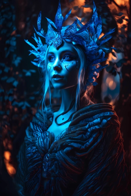 Blue mage the forest enchantress