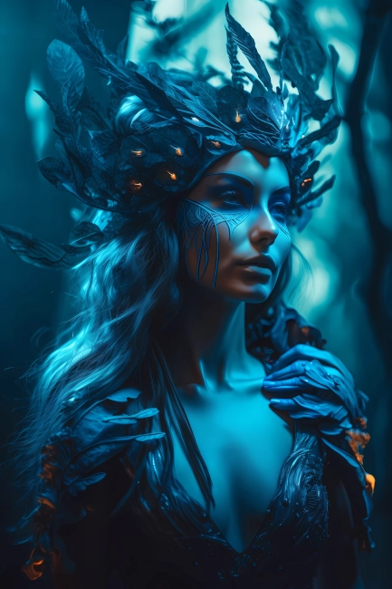 Blue mage the forest enchantress