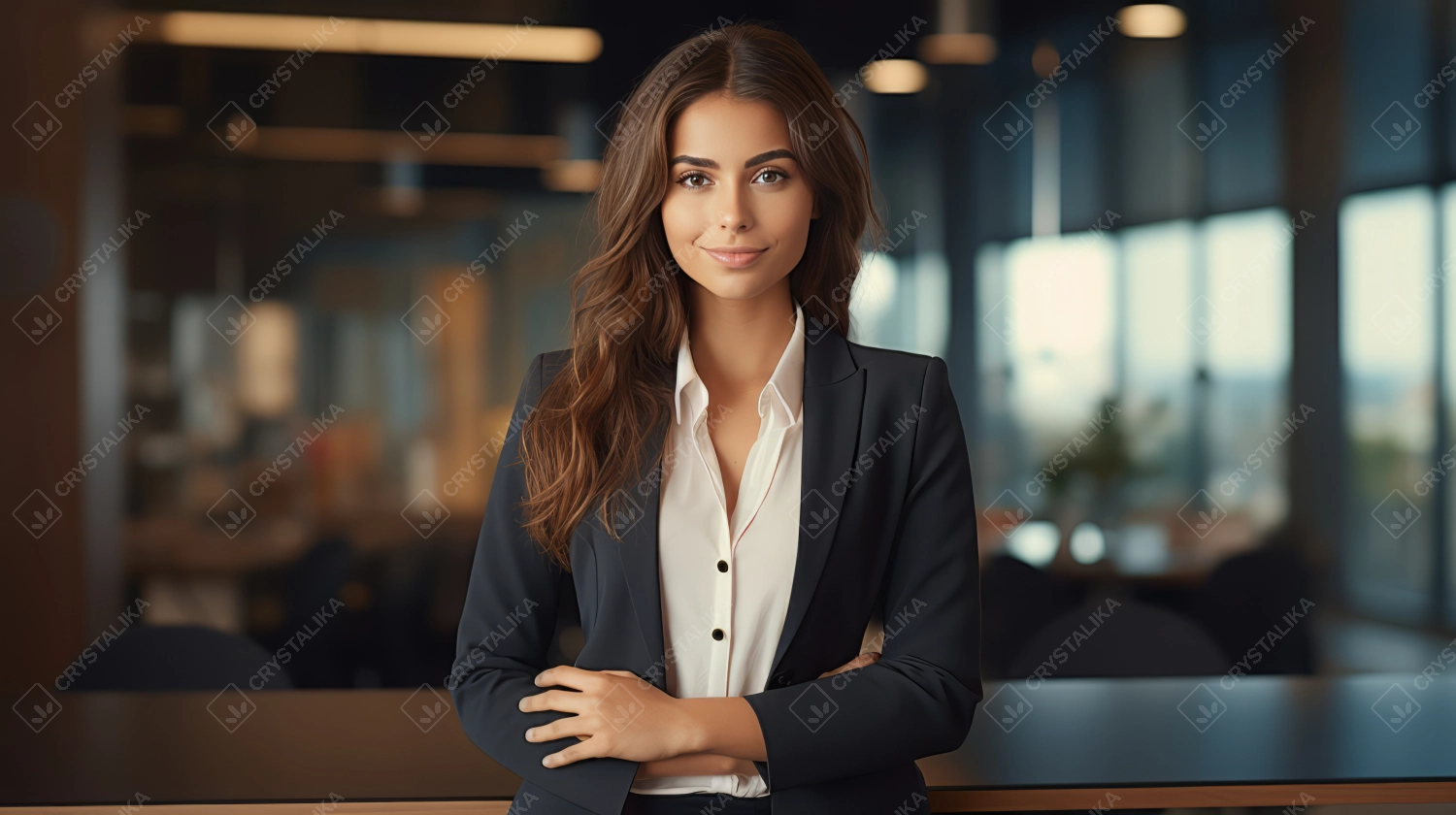 Portrait of confident businesswoman