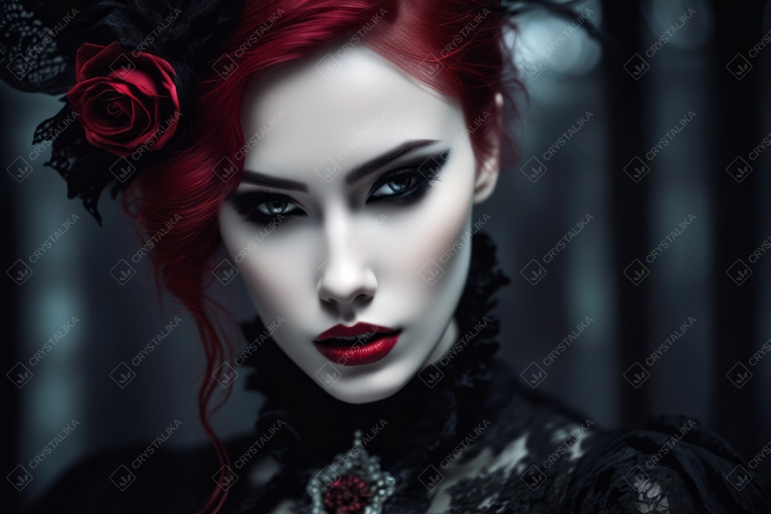 Gothic Elegance: The Enigmatic Female