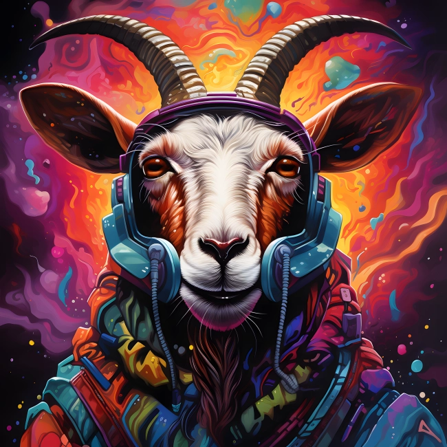 Harmonious Groove of Intricately Crafted Goat