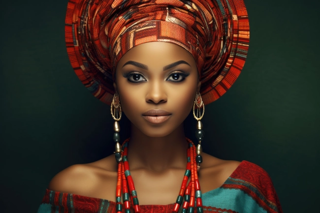 Professional portrait of an African queen