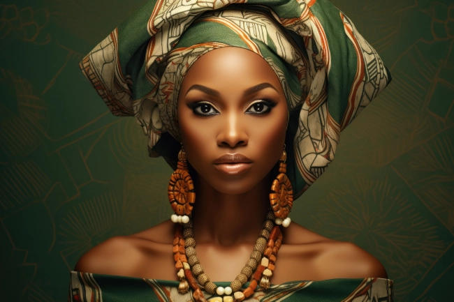 Professional portrait of an African queen