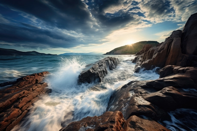 Rocky shores - beautiful landscape