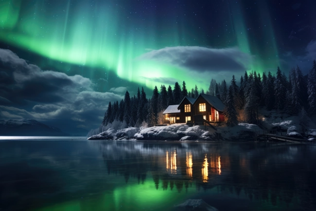 Abandoned cabin in Alaska