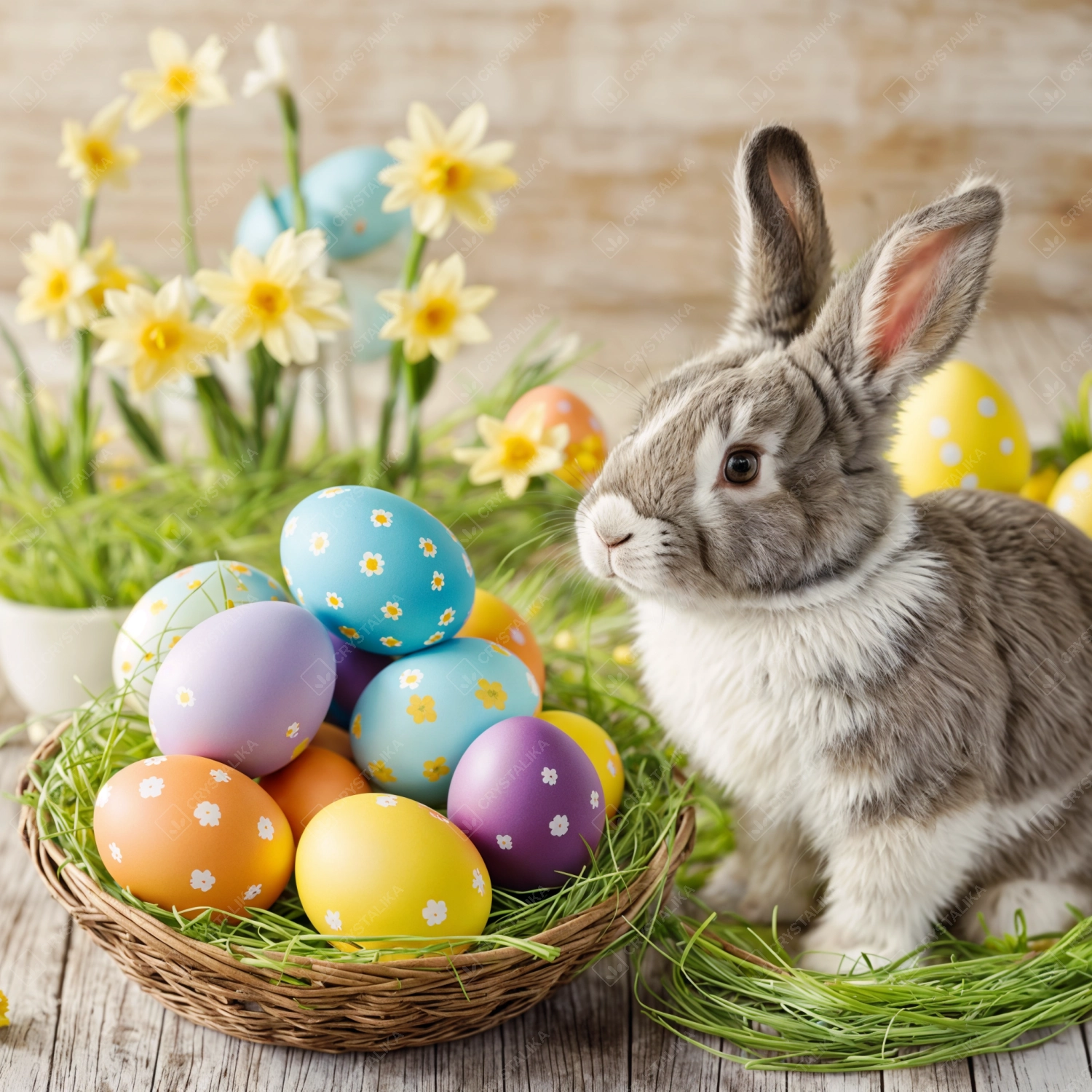 Easter Eggs and Bunny