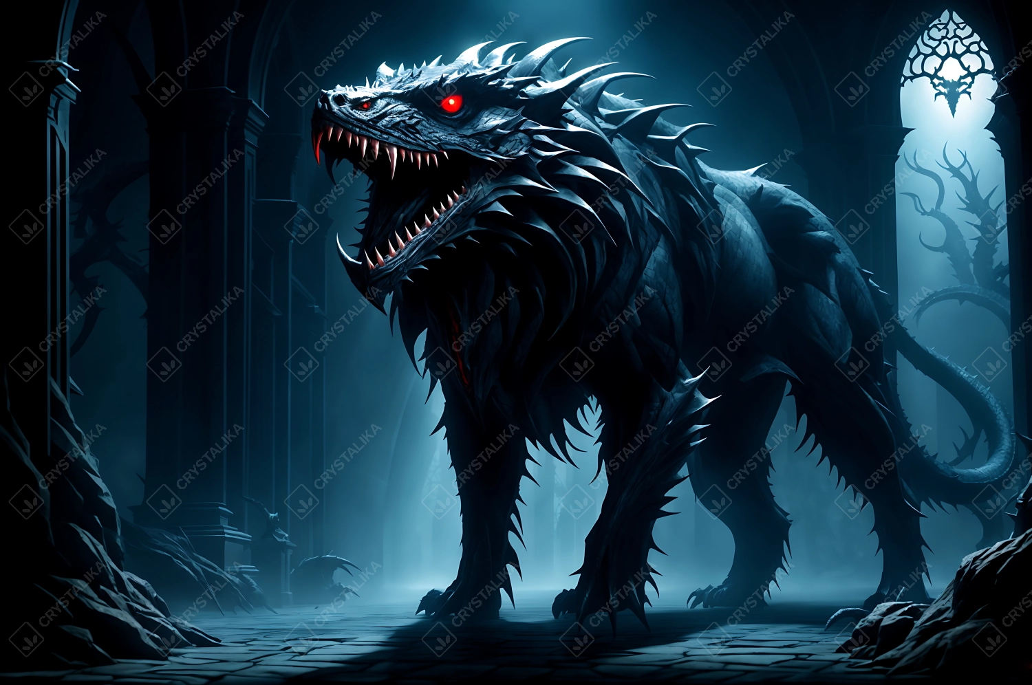 Depiction of a Werewolf or Hellhound