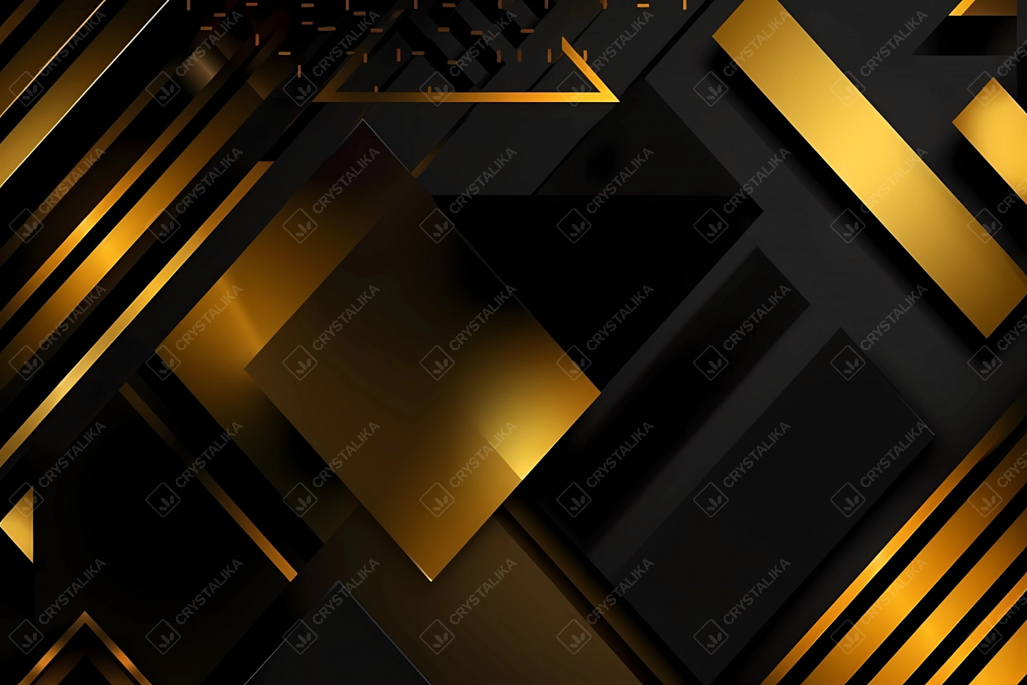 Amazing black and gold geometry wallpaper