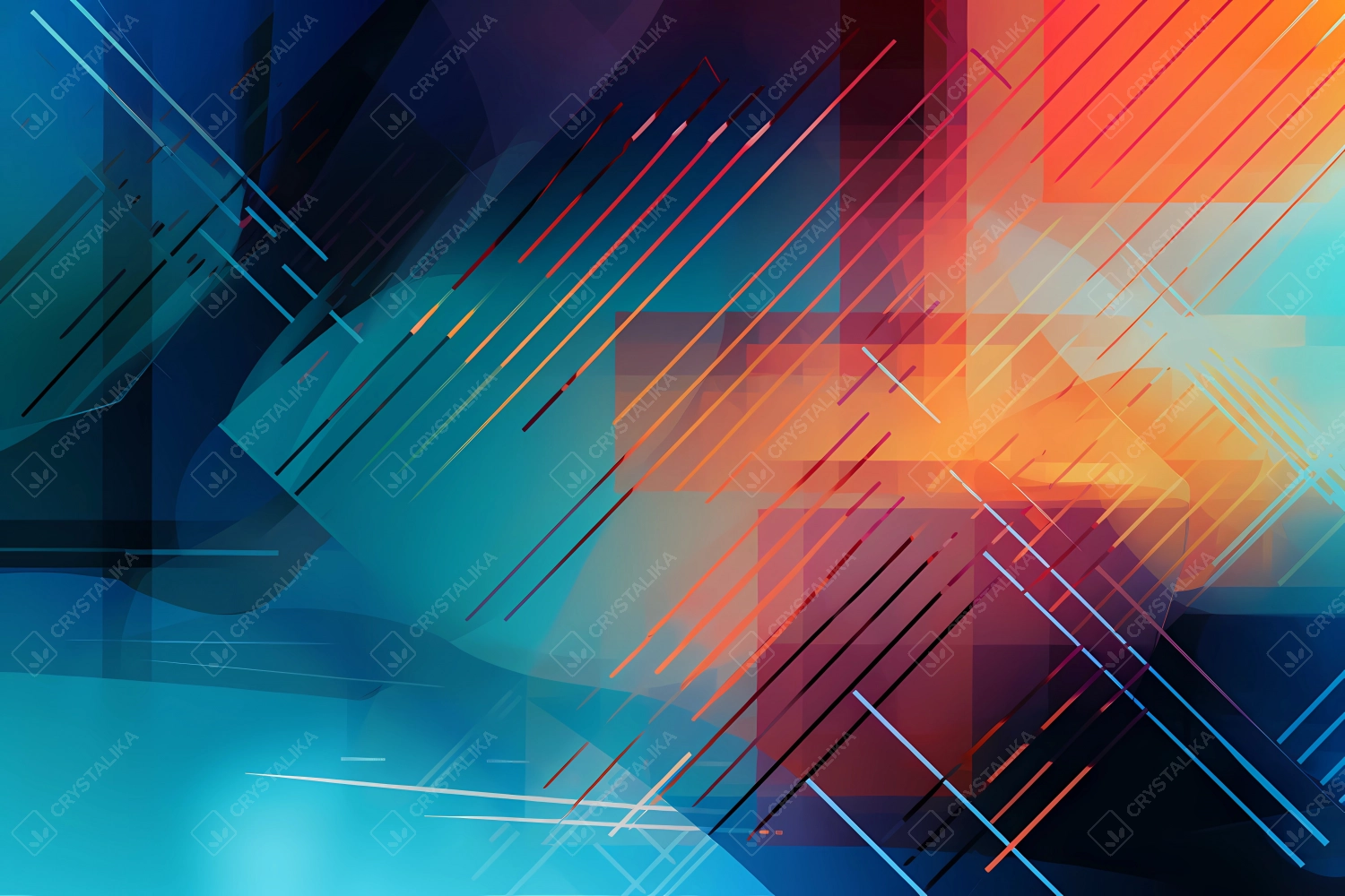 Amazing colorful geometry wallpaper